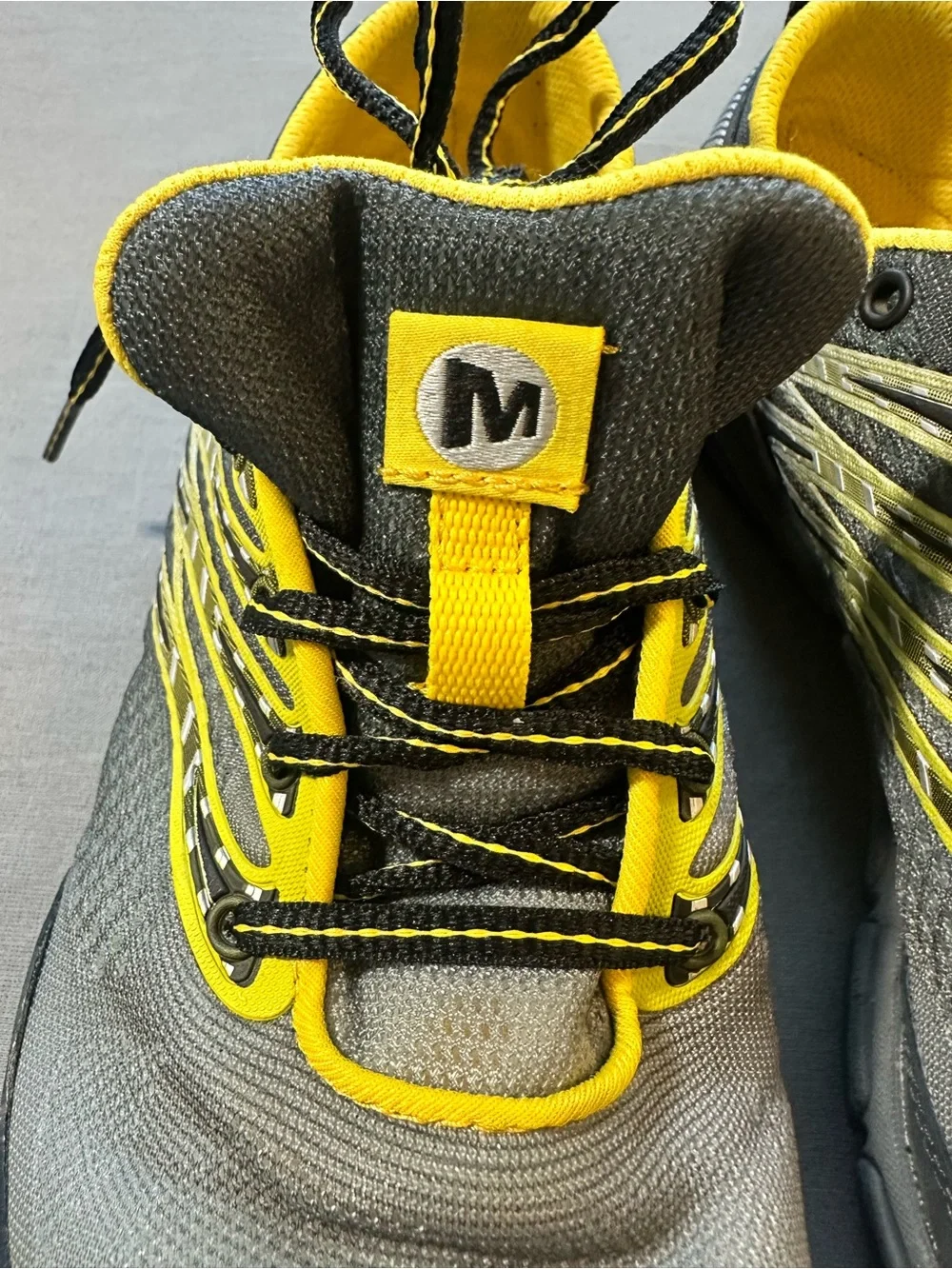 Merrell‎ Gray and Yellow Athletic Sneakers
